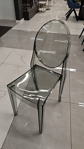 Пластиковый стул Victoria clear gray из шоурума 4